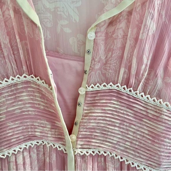 Vintage Kay Unger Pink Silk Tea Dress - Picture 7 of 12